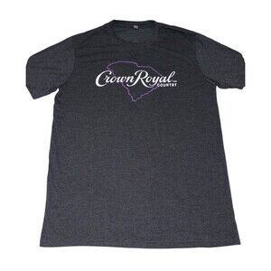 Crown Royal Country Tee T-Shirt Men's Large Gray Canadian Whiskey CCMF Myrtle